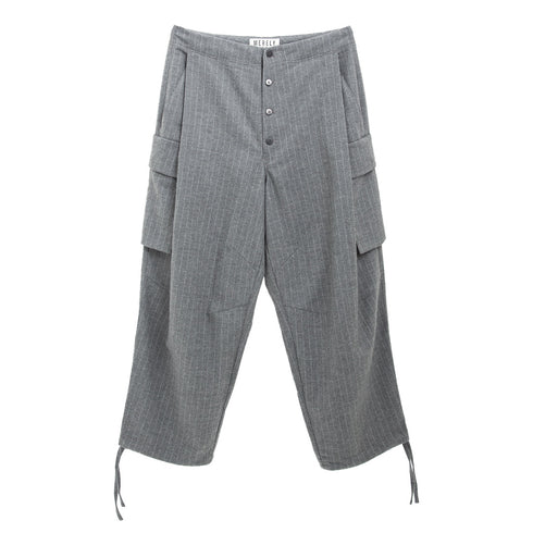 Merely Made Relaxing Wide Cargo Pants Seal Grey 24FMLPR256PT Degli Uberti