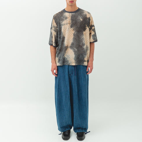 Merely Made Vintage Dyed Knitting T-Shirt Dark Sea Navy 25SMLPR271SH-1 98741593 Fit Total Front Degli Uberti
