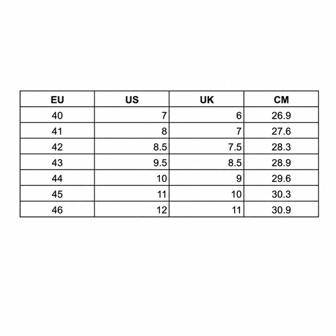 Chauffeurs Loafer Brown size chart