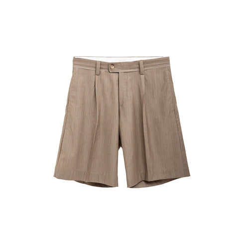 Mfpen Classic Shorts Taupe Grey Stripe M124-69 Degli Uberti
