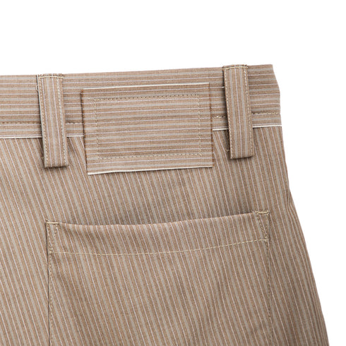 Mfpen Classic Shorts Taupe Grey Stripe M124-69 Degli Uberti
