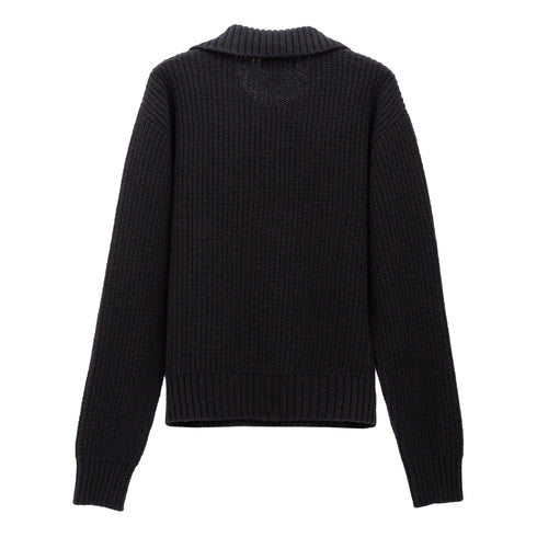 Mfpen Collar Sweater Black M325-065 5740019248752 Back 1 Degliuberti