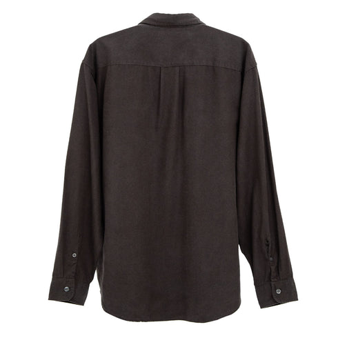 Mfpen Comfy Shirt Dark Brown Tencel M323-20 Degli Uberti