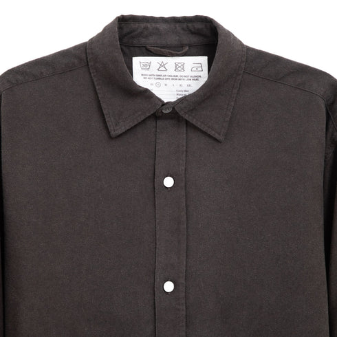 Mfpen Comfy Shirt Dark Brown Tencel M323-20 Degli Uberti