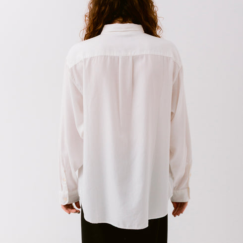 Mfpen Comfy Shirt Natural White Tencel M323-19 Fit Back Degli Uberti