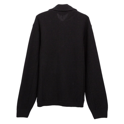 Mfpen Company Polo Black Recylced Wool M323-05-005 Degli Uberti