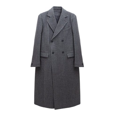 mfpen Conference Coat Grey Herringbone Recycled Wool M325-034 5740019246710 Front Degliuberti