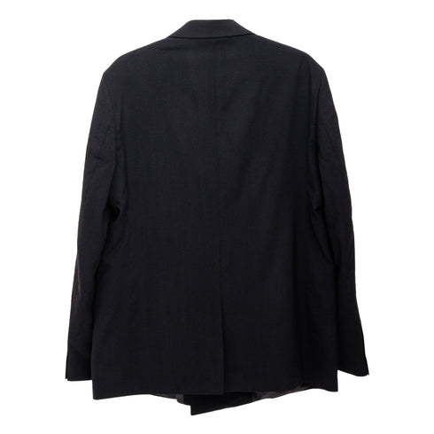 Mfpen Double Breasted Blazer Black Tropical Wool M125-057 5740019238074 Back Degli Uberti