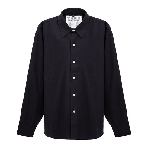 Mfpen Exact Shirt Black Flannel M324-029-1 Degli Uberti