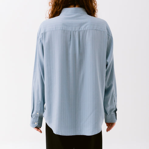 Mfpen Executive Shirt Arona Blue M125 021 Fit Back Degli Uberti