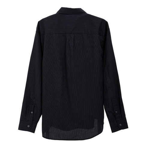 Mfpen Executive Shirt Black Pinstripe 02 Back Degli Uberti