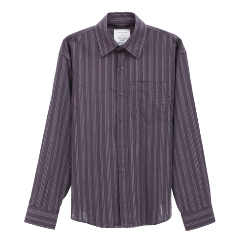 Mfpen Executive Shirt Dark Grey Double Stripe M325-011 5740019245515 Front Degliuberti