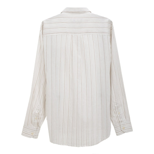 Mfpen Executive Shirt Light Brown Stripe M124-08 Degli Uberti