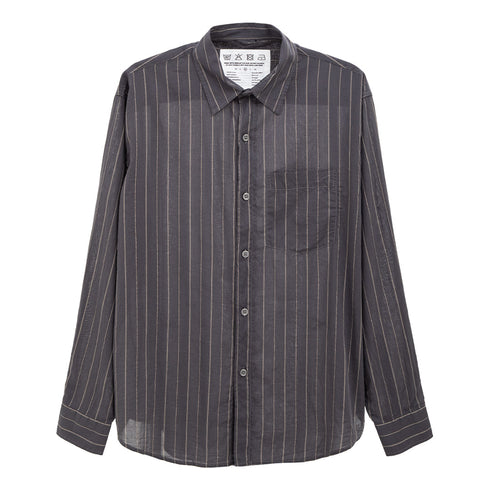 Mfpen Executive Shirt Mushroom Stripe M124-32 Degli Uberti