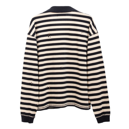 mfpen Fractured Polo Wide Black Stripe M325-076 570019249476 Back Degliuberti