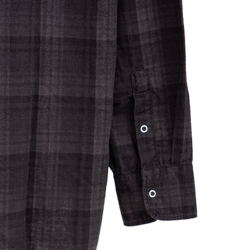 Mfpen Gambler Shirt Dark Overdye Check M324-035 Detail 2 Degli Uberti