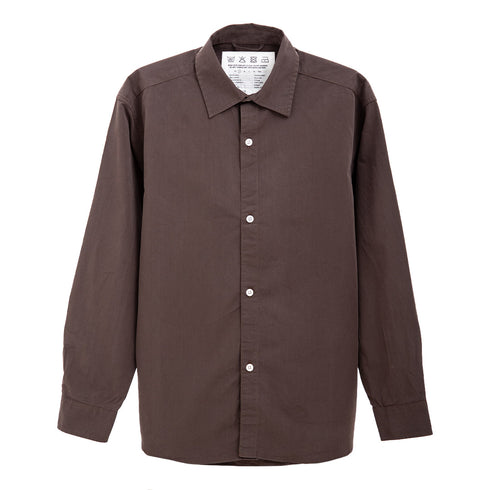 Mfpen Generous Shirt Dark Brown M324-036 Degli Uberti