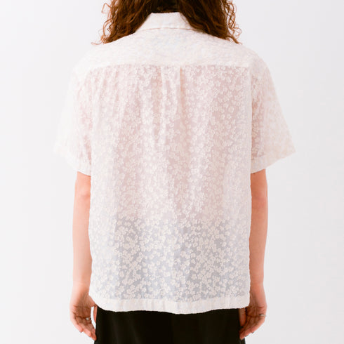 mfpen Holiday Shirt Sheer Floral M125-011 C15740019240411 Fit Back Degli Uberti