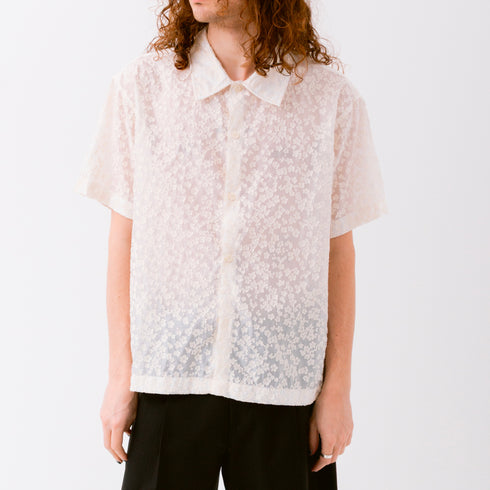 Mfpen Holiday Shirt Sheer Floral M125-011 C15740019240411 Fit Front Degli Uberti