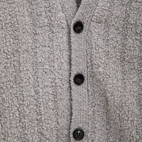 Mfpen House Cardigan Curly Grey M323-04 Degli Uberti