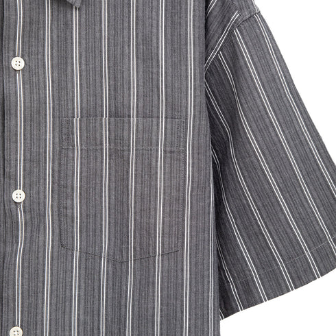 Mfpen Input Shirt Grey Stripe M124-25 Degli Uberti