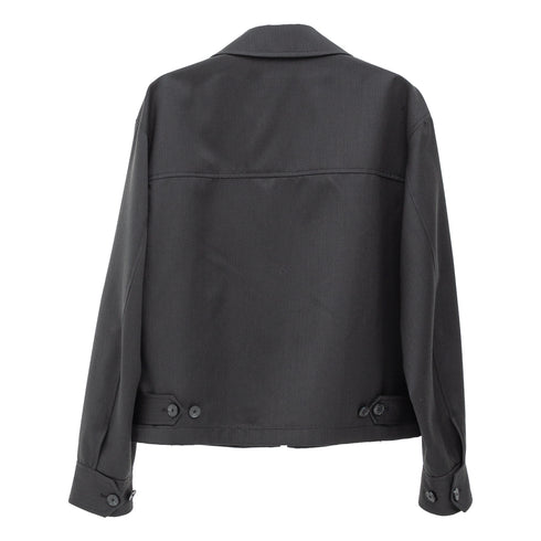 mfpen Mail Jacket Black Vintage Stripe M125-028 5740019239477 Back Degli Uberti