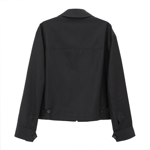 mfpen Mail Jacket Black Wool M125-109-05 5740019243030 Back Degliuberti