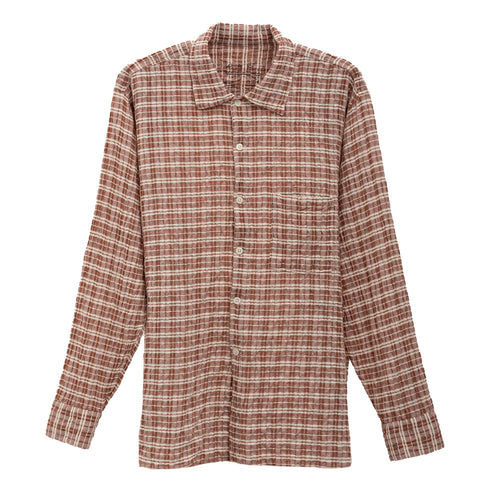 Mfpen Mechanics Shirt Rusty Check M125-013 Front Degli Uberti