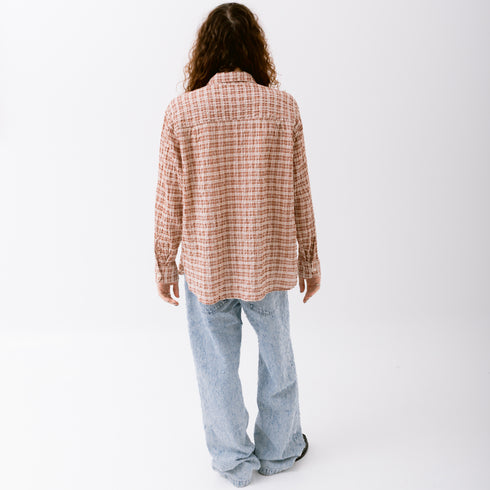 Mfpen Mechanics Shirt Rusty Check M125-013 01 Fit Back Degli Uberti