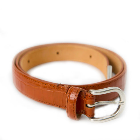Mfpen Occasion Belt Russet Croco A126-007 degliuberti 1