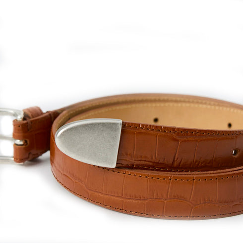 Mfpen Occasion Belt Russet Croco A126-007 degliuberti 2