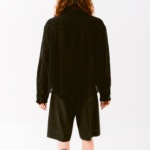 mfpen Priority Shirt Black Natté M125-015 +C15740019240084 Fit Back Degli Uberti