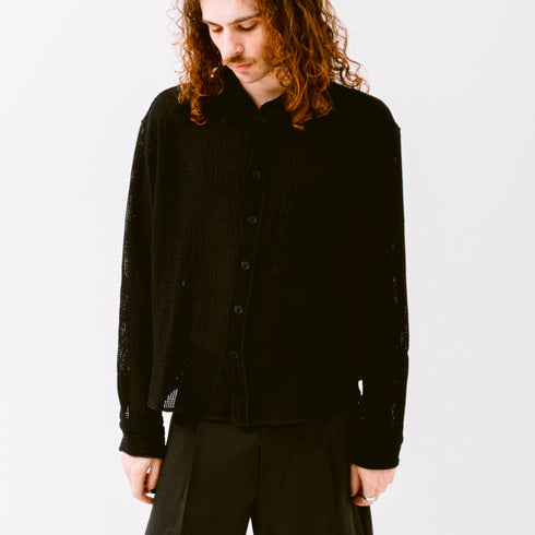 mfpen Priority Shirt Black Natté M125-015 +C15740019240084 Fit Front Degli Uberti