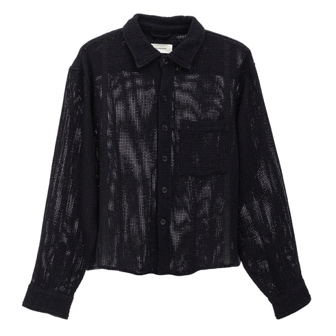 mfpen Priority Shirt Black Natté M125-015 +C15740019240084 Front Degli Uberti