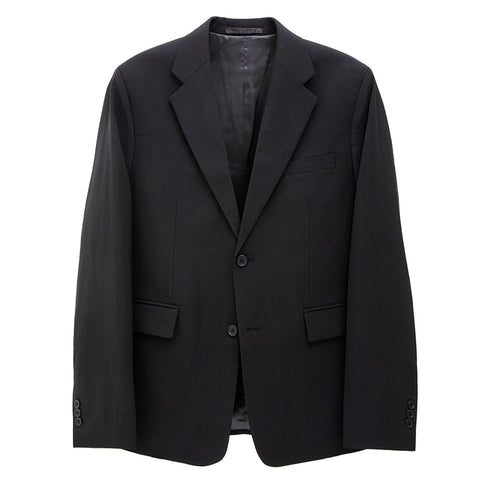 Mfpen Single Breasted Blazer Black Wool M323-35 Degli Uberti