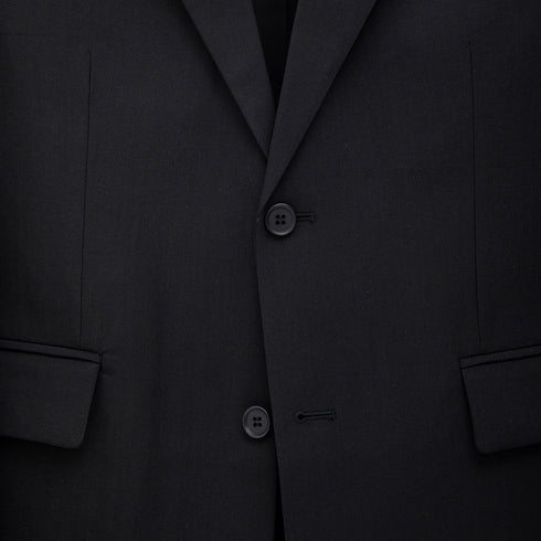 Mfpen Single Breasted Blazer Black Wool M323-35 Degli Uberti