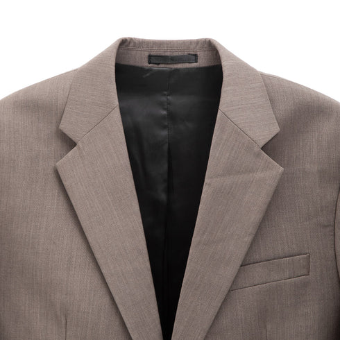 Mfpen Single Breasted Blazer Mud Tropical Wool M323-36 Degli Uberti