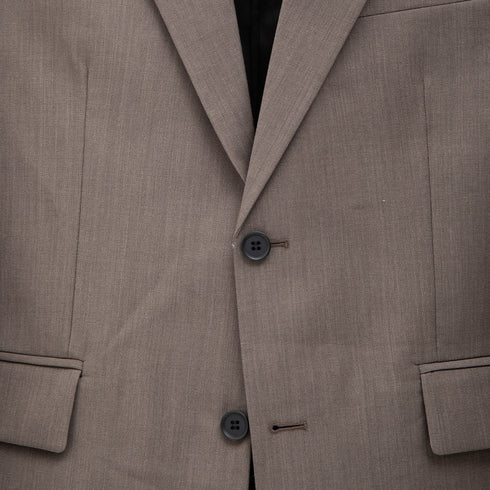 Mfpen Single Breasted Blazer Mud Tropical Wool M323-36 Degli Uberti