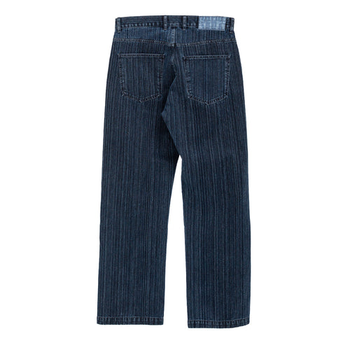 Mfpen Straight Cut Jeans Blue Stripe Back
