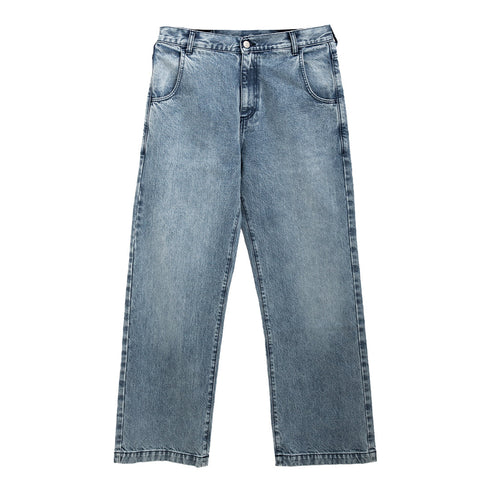 Mfpen Straight Cut Jeans Striped Blue M324-070 Degli Uberti