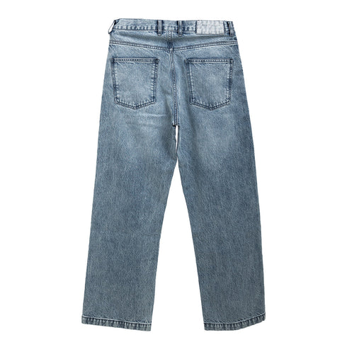 Mfpen Straight Cut Jeans Striped Blue M324-070 Degli Uberti