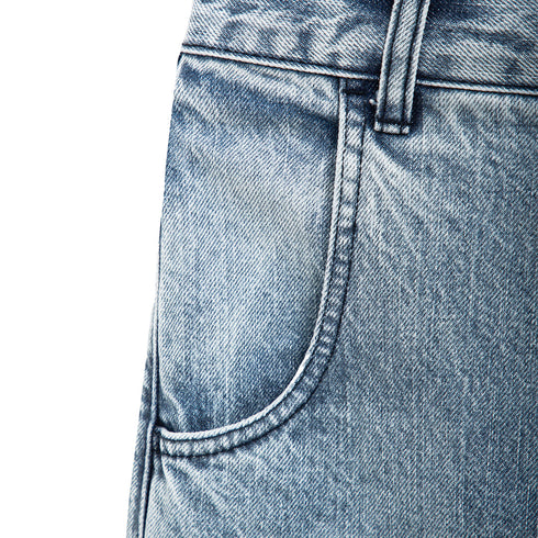 Mfpen Straight Cut Jeans Striped Blue M324-070 Degli Uberti