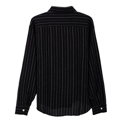 Mfpen Vacation Shirt Black Textured Stripe M125-019 Back Degli Uberti