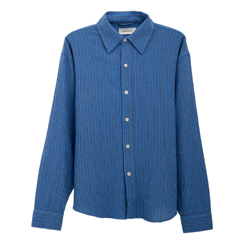 Mfpen Vacation Shirt Textured Business Stripe M125-019 Front Degli Uber