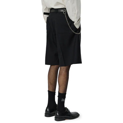 Mfpen Classic Shorts Black Tropical Wool M126-030 degliuberti 3