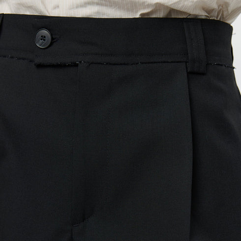 Mfpen Classic Shorts Black Tropical Wool M126-030 degliuberti 4