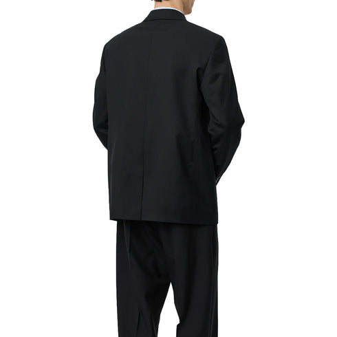 Mfpen Double Breasted Blazer Black Tropical Wool M126-040 degliuberti 3