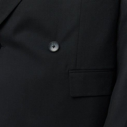 Mfpen Double Breasted Blazer Black Tropical Wool M126-040 degliuberti 5