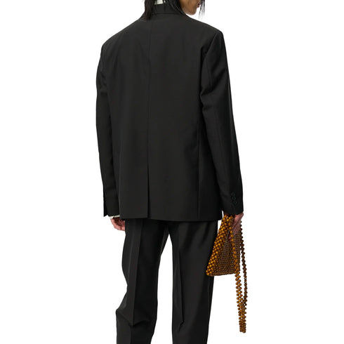 Mfpen Double Breasted Blazer Dark Brown Dry Wool M326-018 degliuberti 3