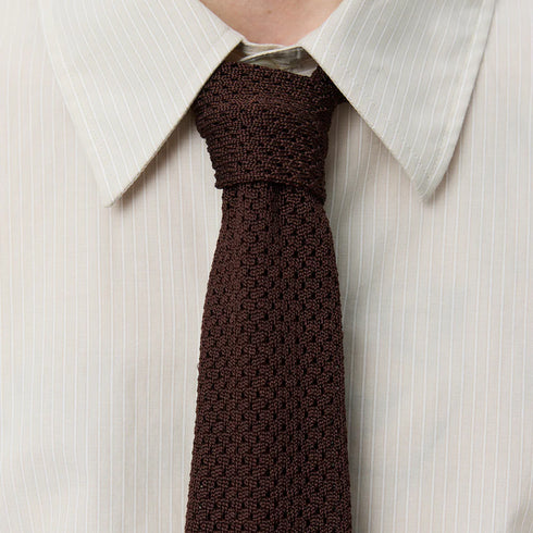 Mfpen Formal Tie Brown A126-015 degliuberti 2